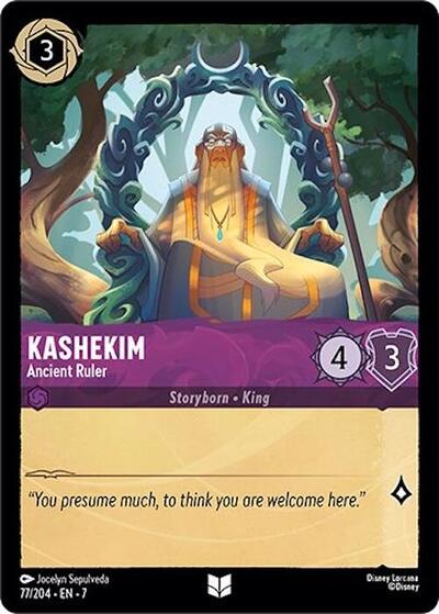 Kashekim - Ancient Ruler - Cold Foil (Archazia's Island)(7-077/204)(U)