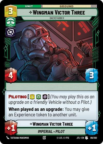 Wingman Victor Three, Backstabber (Jump to Lightspeed)(JTL-086/262)(U)