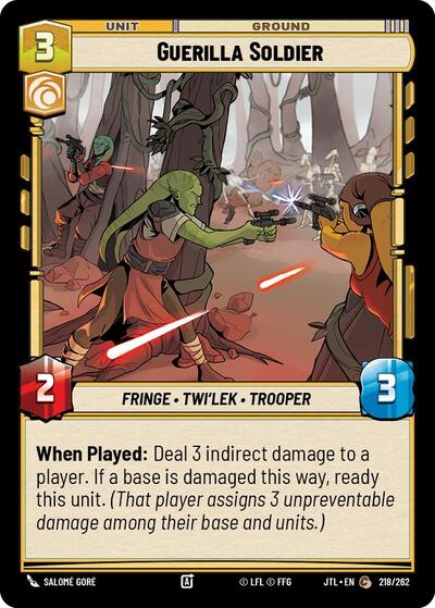 Guerilla Soldier (Jump to Lightspeed)(JTL-218/262)(C)