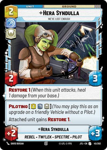 Hera Syndulla, We've Lost Enough (Jump to Lightspeed)(JTL-045/262)(U)