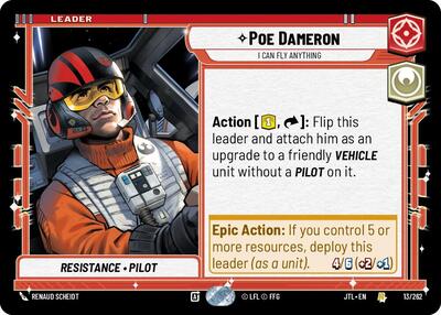 Poe Dameron, I Can Fly Anything (Jump to Lightspeed)(JTL-013/262)(R)