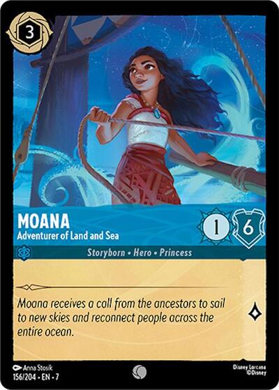 Moana - Adventurer of Land and Sea (Archazia's Island)(7-156/204)(C)