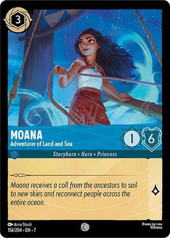 Moana - Adventurer of Land and Sea (Archazia's Island)(7-156/204)(C)