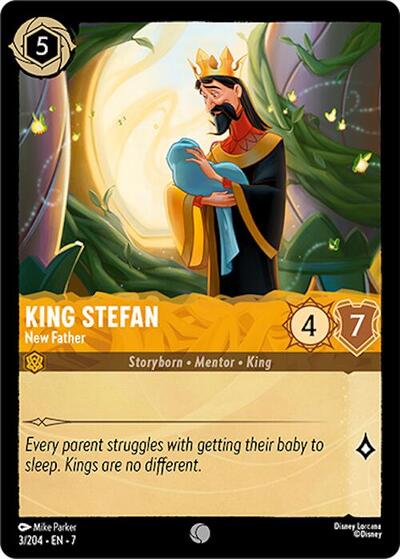 King Stefan - New Father - Cold Foil (Archazia's Island)(7-003/204)(C)