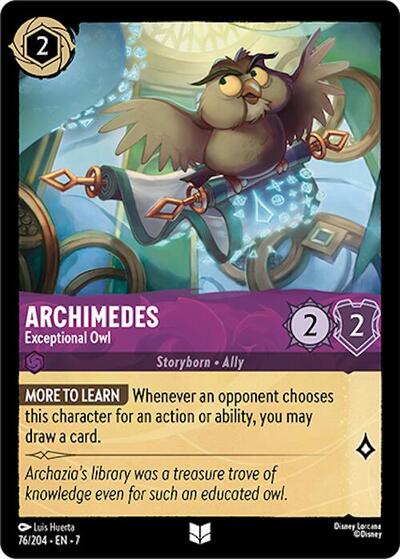 Archimedes - Exceptional Owl - Cold Foil (Archazia's Island)(7-076/204)(U)