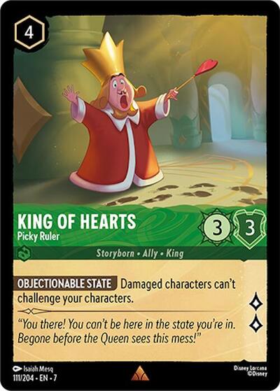 King of Hearts - Picky Ruler - Cold Foil (Archazia's Island)(7-111/204)(R)