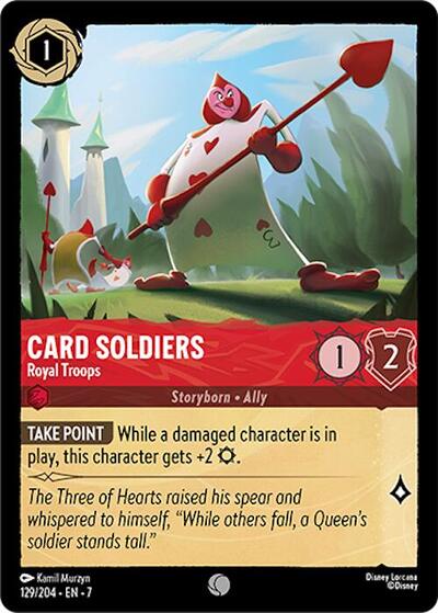 Card Soldiers - Royal Troops (Archazia's Island)(7-129/204)(C)