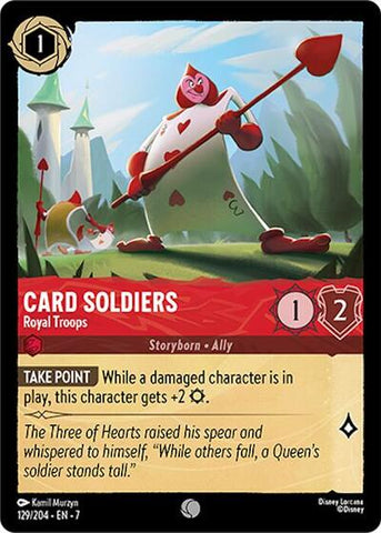 Card Soldiers - Royal Troops (Archazia's Island)(7-129/204)(C)