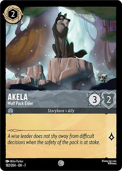 Akela - Wolf Pack Elder (Archazia's Island)(7-182/204)(C)