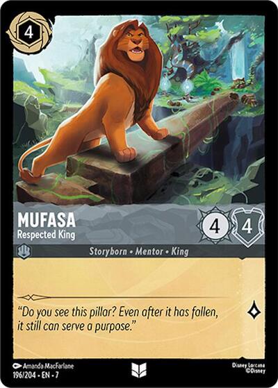 Mufasa - Respected King - Cold Foil (Archazia's Island)(7-196/204)(U)