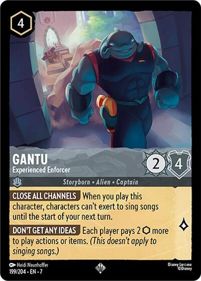 Gantu - Experienced Enforcer - Cold Foil (Archazia's Island)(7-199/204)(SR)