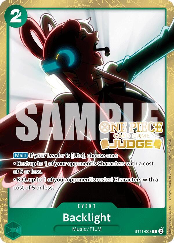 Backlight [Judge Pack Vol. 5] [Foil] (One Piece Promotion Cards)(ST11-003)(C)