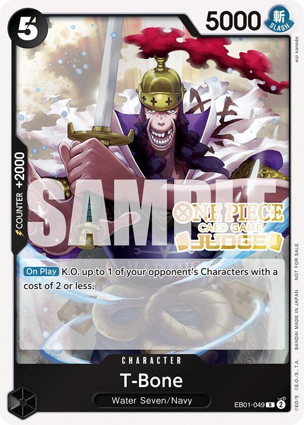 T-Bone [Judge Pack Vol. 5] [Foil] (One Piece Promotion Cards)(EB01-049)(R)