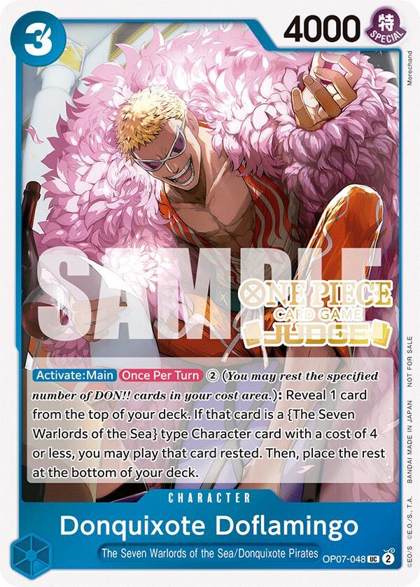 Donquixote Doflamingo [Judge Pack Vol. 5] [Foil] (One Piece Promotion Cards)(OP07-048)(UC)