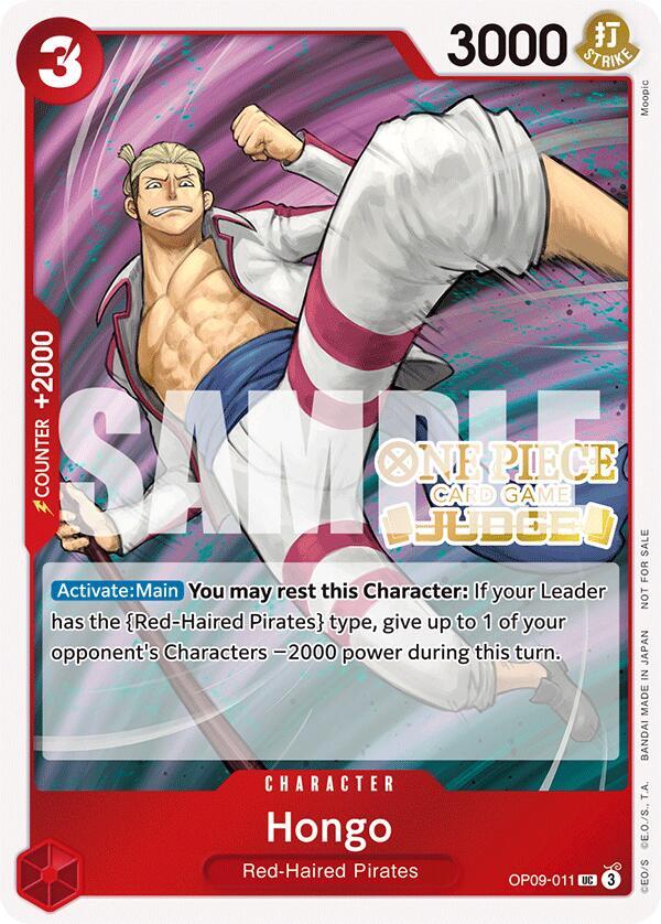 Hongo [Judge Pack Vol. 5] [Foil] (One Piece Promotion Cards)(OP09-011)(UC)