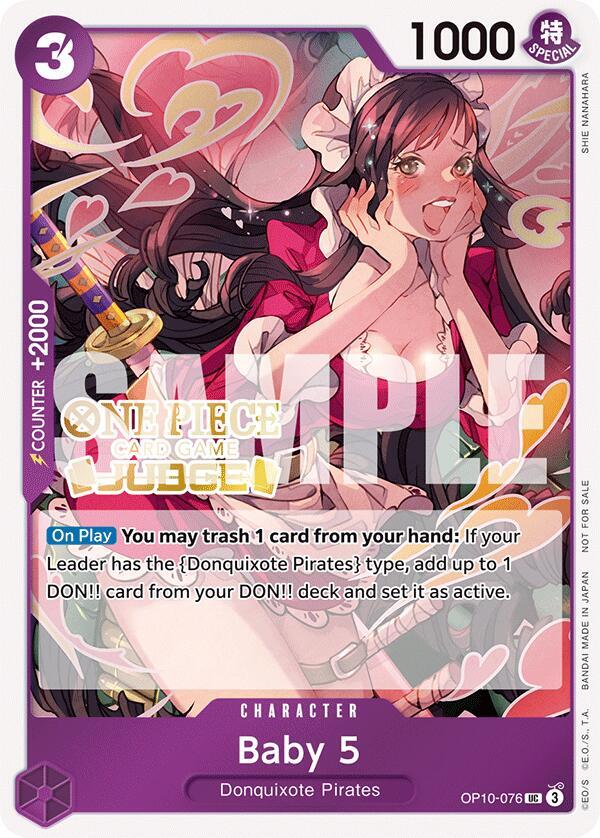 Baby 5 [Judge Pack Vol. 5] [Foil] (One Piece Promotion Cards)(OP10-076)(UC)