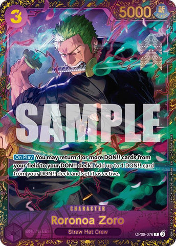 Roronoa Zoro [Championship 25-26 Regionals Season 1] [Foil] (One Piece Promotion Cards)(OP09-076)(R)