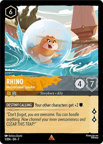 Rhino - Motivational Speaker - Cold Foil (Archazia's Island)(7-001/204)(R)