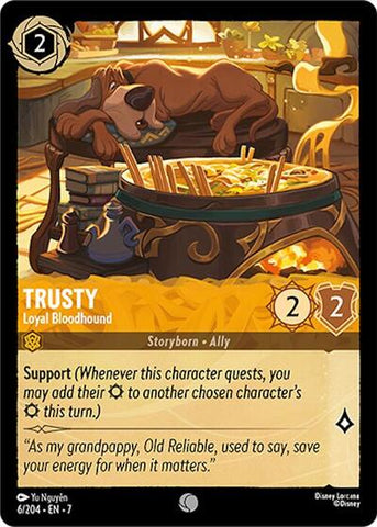 Trusty - Loyal Bloodhound - Cold Foil (Archazia's Island)(7-006/204)(C)