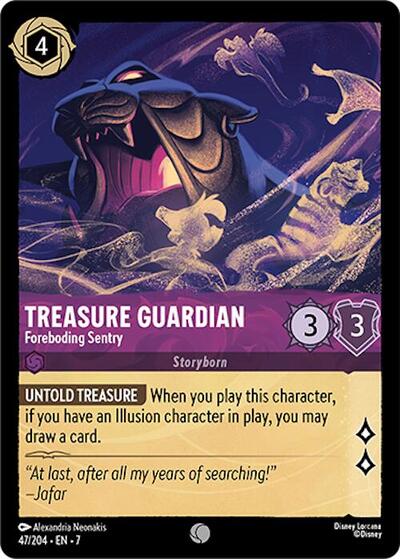 Treasure Guardian - Foreboding Sentry - Cold Foil (Archazia's Island)(7-047/204)(C)