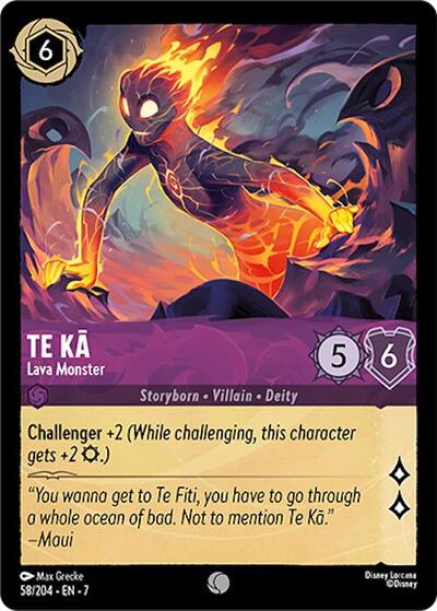 Te Ka - Lava Monster - Cold Foil (Archazia's Island)(7-058/204)(C)