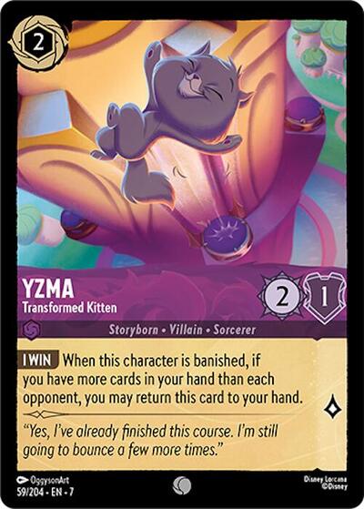 Yzma - Transformed Kitten - Cold Foil (Archazia's Island)(7-059/204)(C)