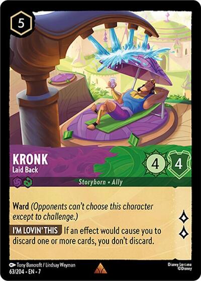 Kronk - Laid Back - Cold Foil (Archazia's Island)(7-063/204)(R)