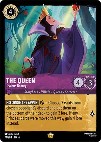 The Queen - Jealous Beauty - Cold Foil (Archazia's Island)(7-074/204)(L)