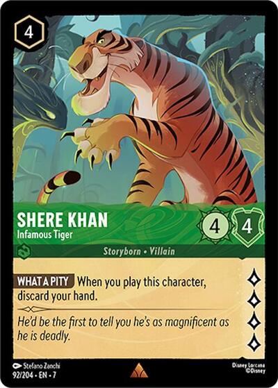 Shere Khan - Infamous Tiger - Cold Foil (Archazia's Island)(7-092/204)(R)