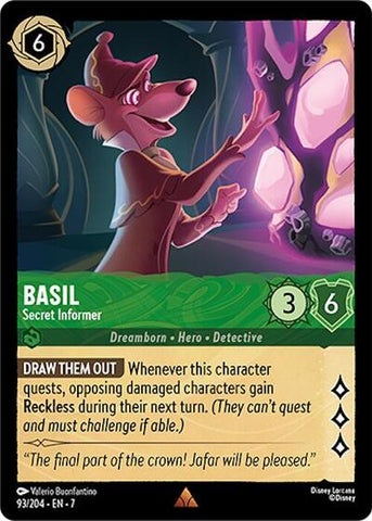 Basil - Secret Informer - Cold Foil (Archazia's Island)(7-093/204)(R)
