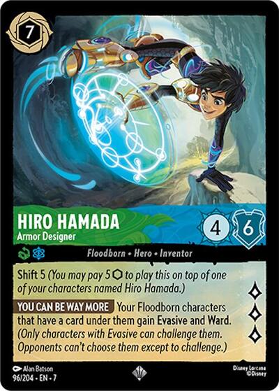Hiro Hamada - Armor Designer (Archazia's Island)(7-096/204)(SR)