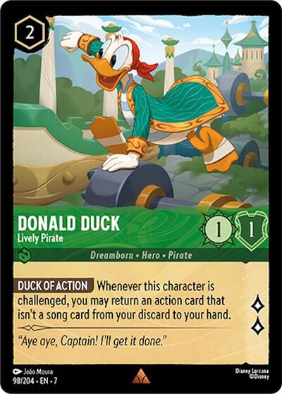 Donald Duck - Lively Pirate (Archazia's Island)(7-098/204)(R)