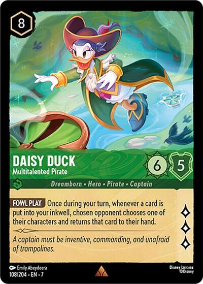 Daisy Duck - Multitalented Pirate (Archazia's Island)(7-108/204)(R)