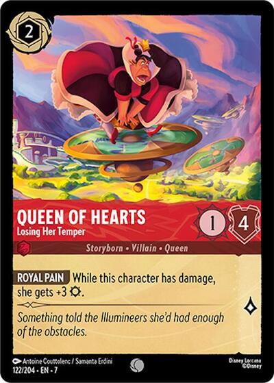 Queen of Hearts - Losing Her Temper - Cold Foil (Archazia's Island)(7-122/204)(C)
