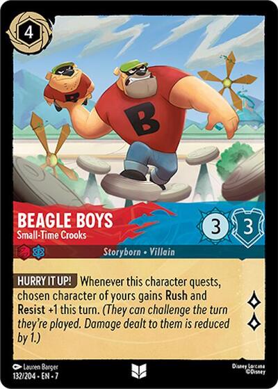 Beagle Boys - Small-Time Crooks - Cold Foil (Archazia's Island)(7-132/204)(U)