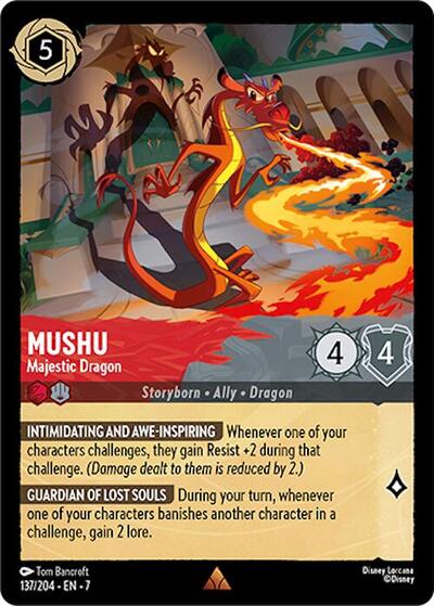 Mushu - Majestic Dragon (Archazia's Island)(7-137/204)(R)
