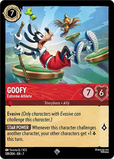 Goofy - Extreme Athlete - Cold Foil (Archazia's Island)(7-139/204)(SR)