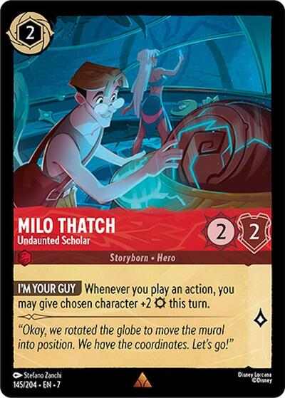 Milo Thatch - Undaunted Scholar (Archazia's Island)(7-145/204)(R)