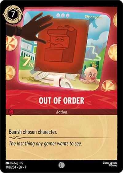 Out of Order - Cold Foil (Archazia's Island)(7-148/204)(C)