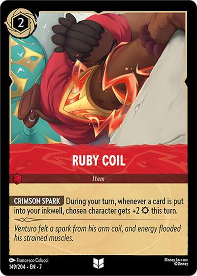 Ruby Coil - Cold Foil (Archazia's Island)(7-149/204)(U)