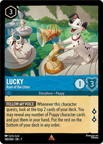 Lucky - Runt of the Litter - Cold Foil (Archazia's Island)(7-160/204)(R)