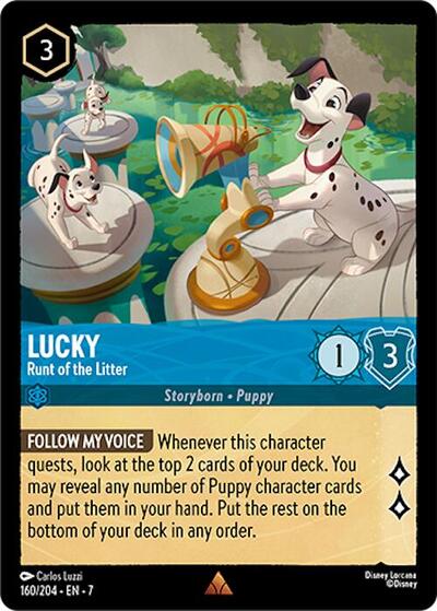Lucky - Runt of the Litter (Archazia's Island)(7-160/204)(R)