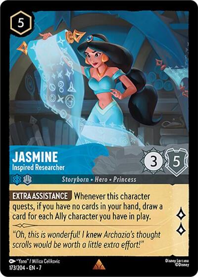 Jasmine - Inspired Researcher - Cold Foil (Archazia's Island)(7-173/204)(R)