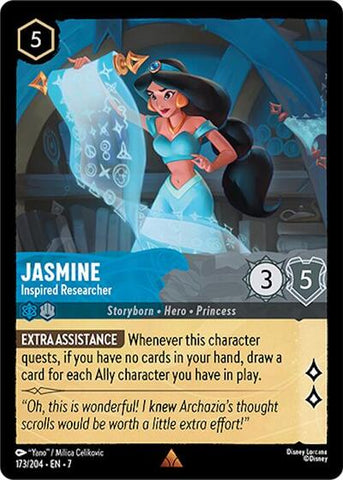 Jasmine - Inspired Researcher - Cold Foil (Archazia's Island)(7-173/204)(R)