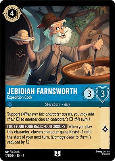Jebidiah Farnsworth - Expedition Cook - Cold Foil (Archazia's Island)(7-174/204)(U)
