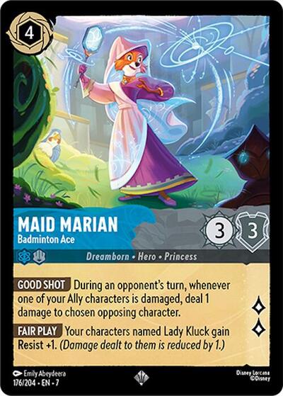 Maid Marian - Badminton Ace - Cold Foil (Archazia's Island)(7-176/204)(SR)