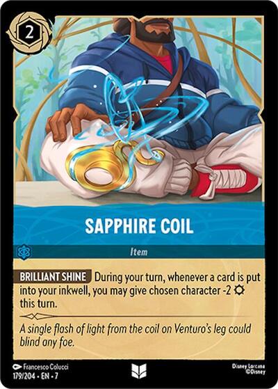 Sapphire Coil - Cold Foil (Archazia's Island)(7-179/204)(U)