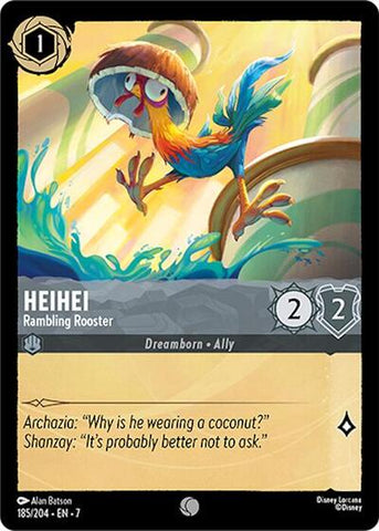 Heihei - Rambling Rooster - Cold Foil (Archazia's Island)(7-185/204)(C)