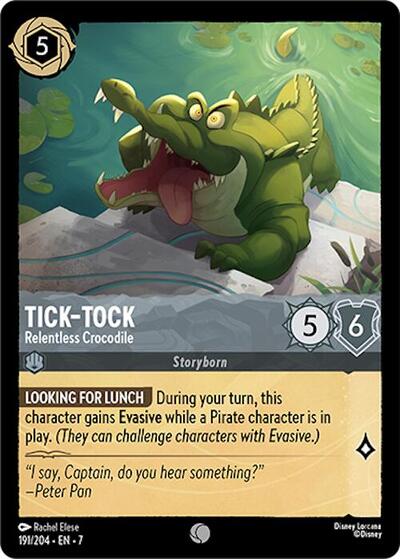 Tick-Tock - Relentless Crocodile (Archazia's Island)(7-191/204)(C)