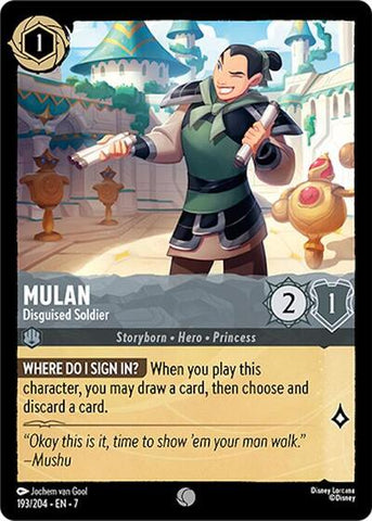 Mulan - Disguised Soldier (Archazia's Island)(7-193/204)(C)